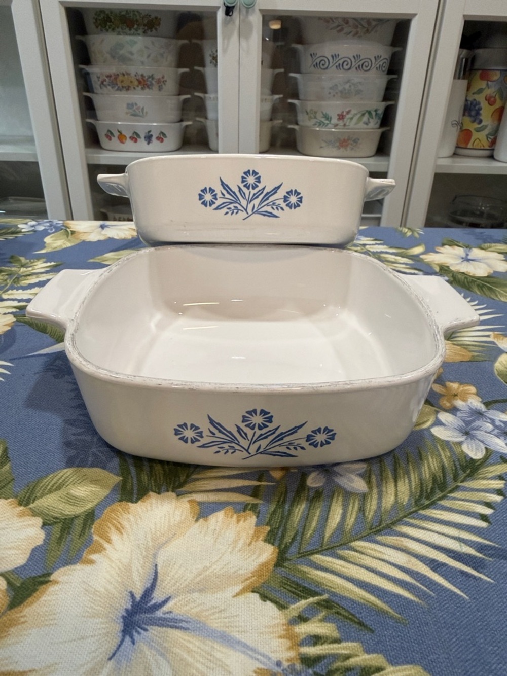 Corningware set of two A-1-B Blue Cornflower
